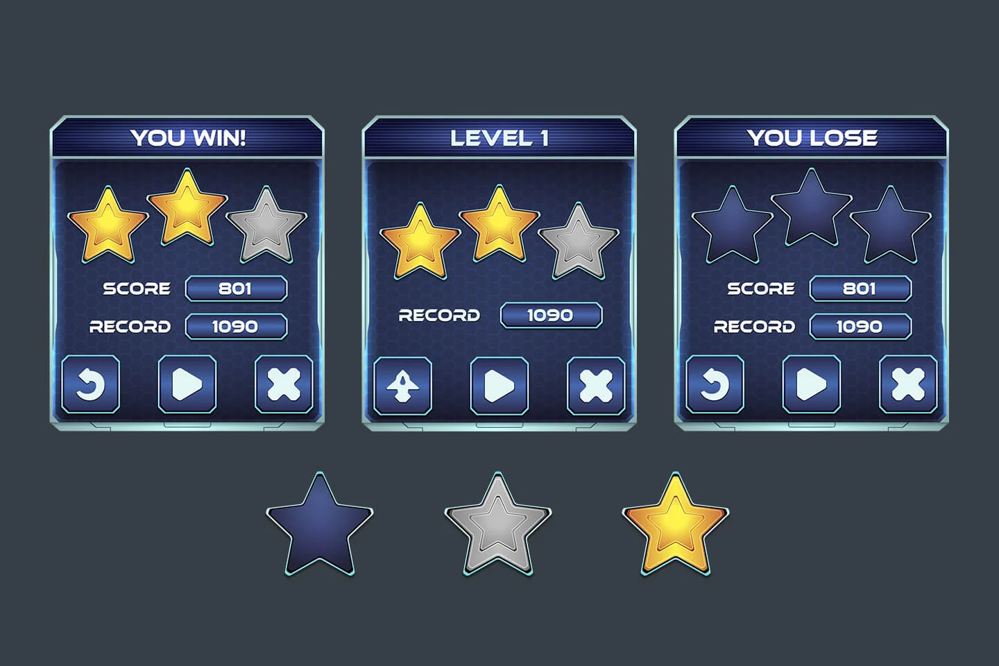 Space Shooter Game GUI