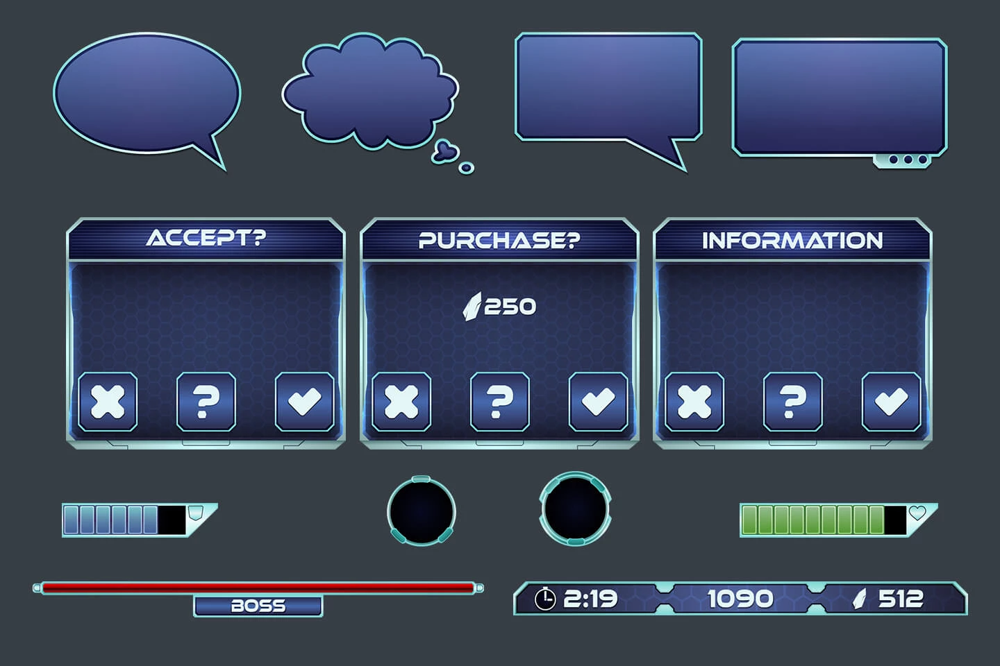 Space Shooter Game GUI