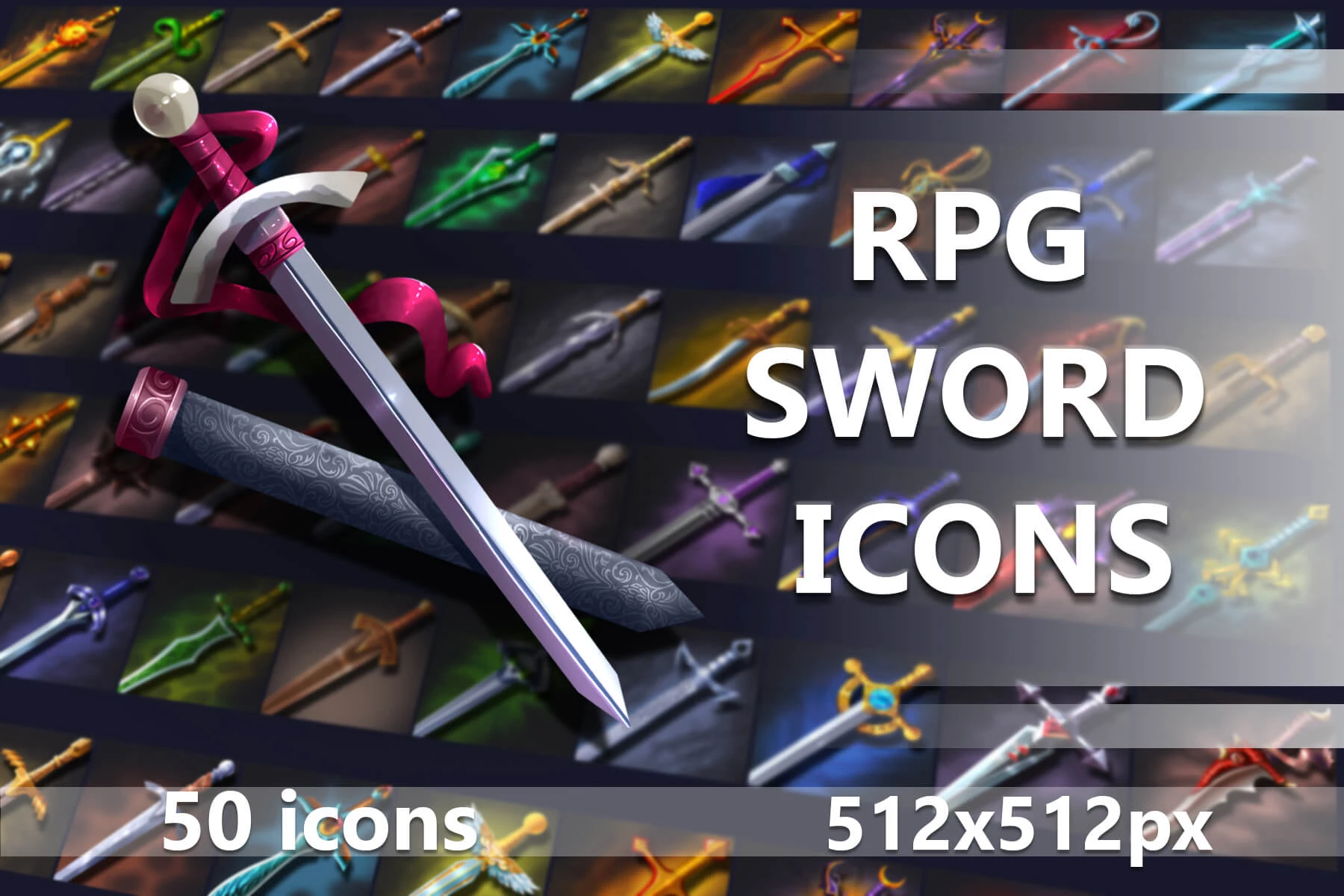 Sword RPG Game Icon Set
