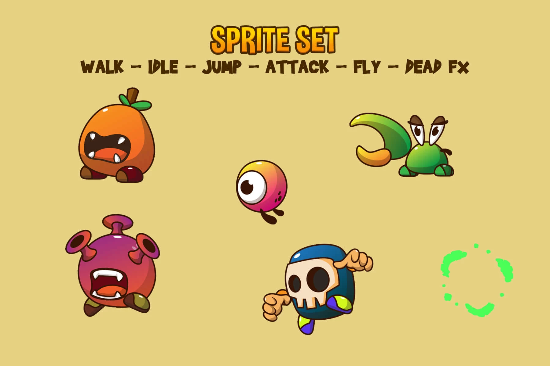 Monster V3 Character Sprites