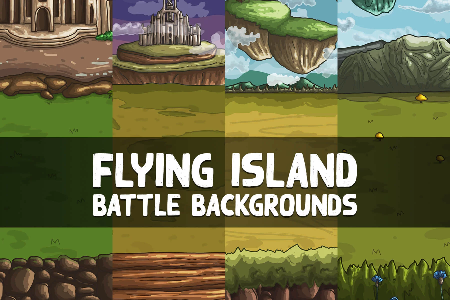 Flying Island Battle Backgrounds