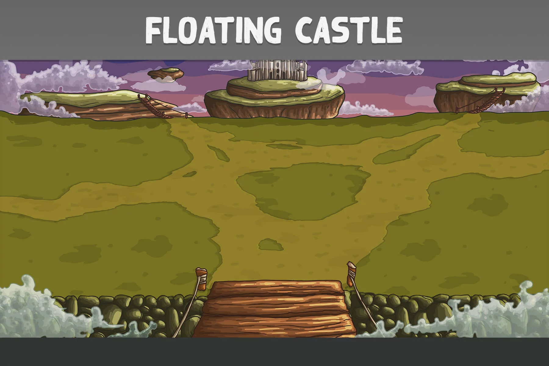 Flying Island Battle Backgrounds