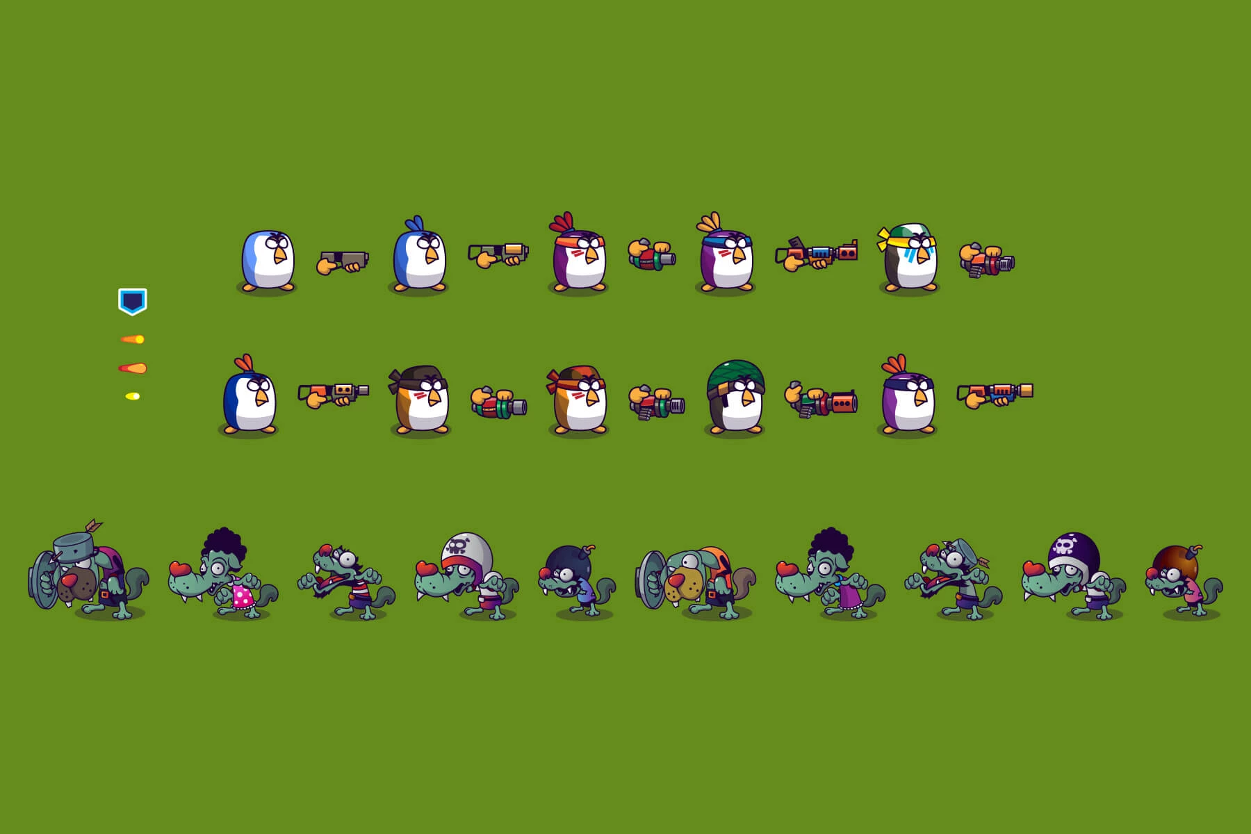 Cartoon Defense Game Assets Pack