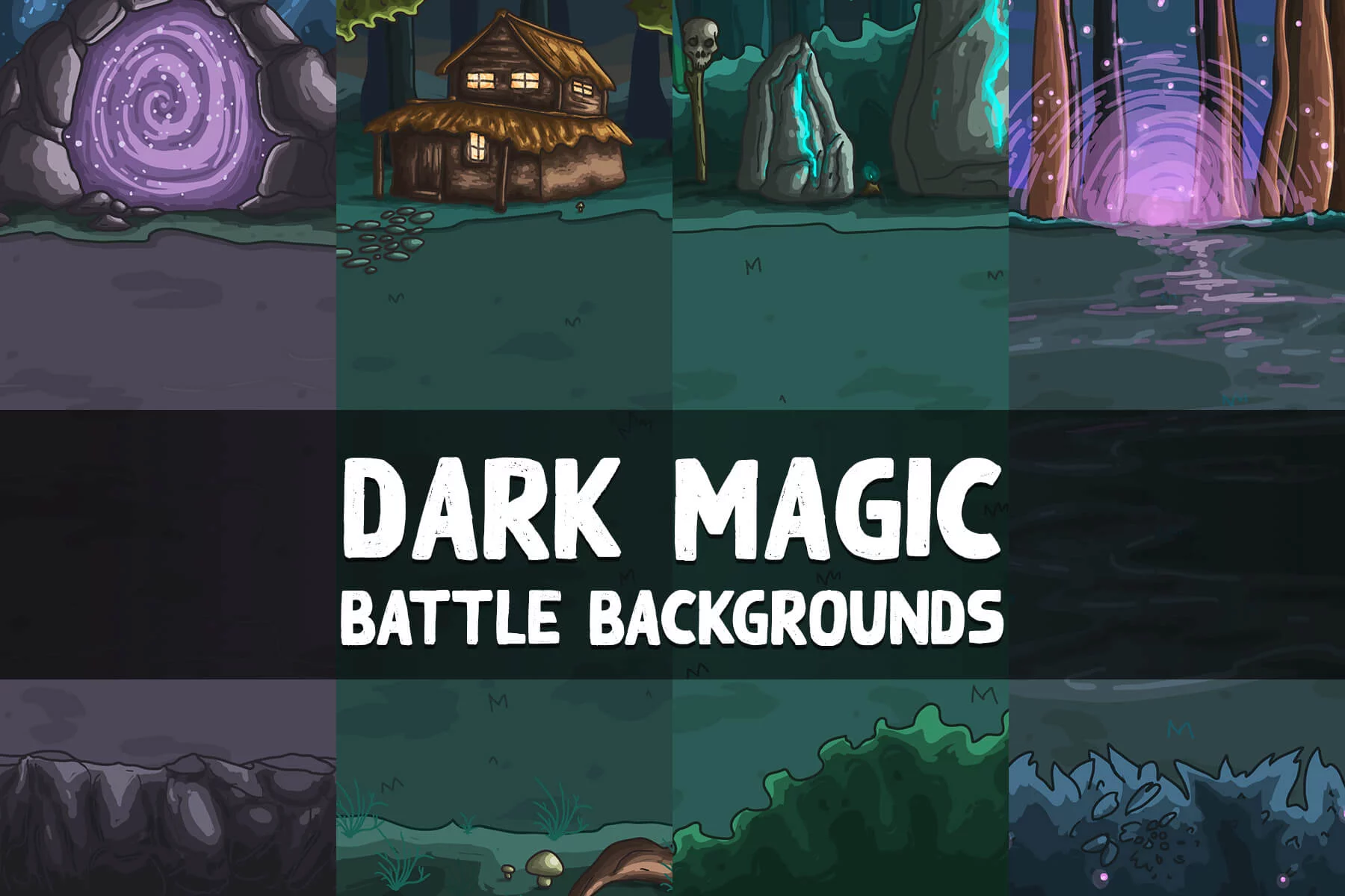 Dark Magic Battle Game Backgrounds