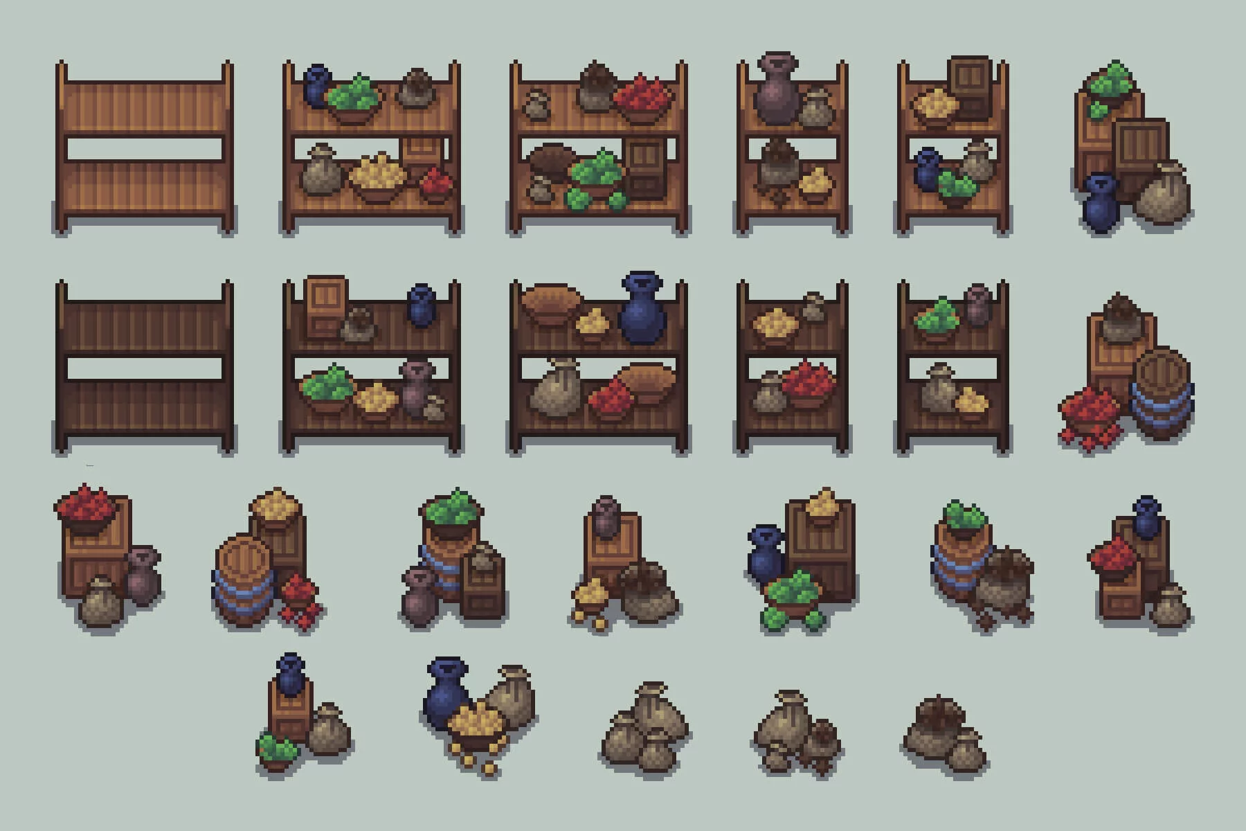 Pixel Art Dungeon Objects Asset Pack