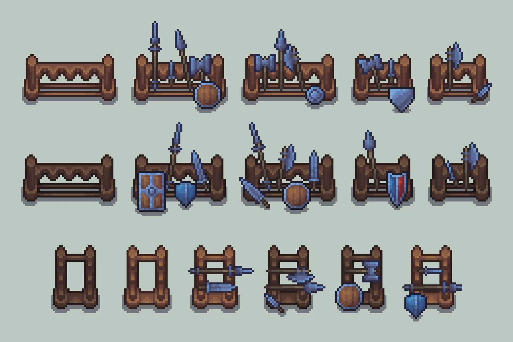 Pixel Art Dungeon Objects Asset Pack