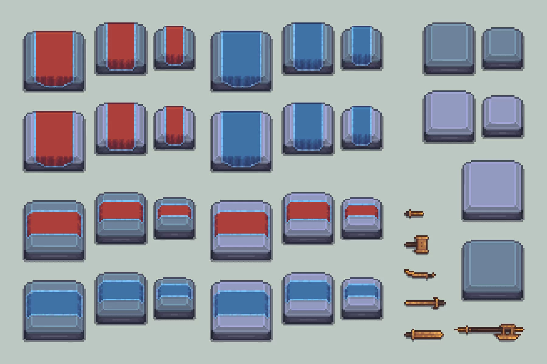 Pixel Art Dungeon Objects Asset Pack