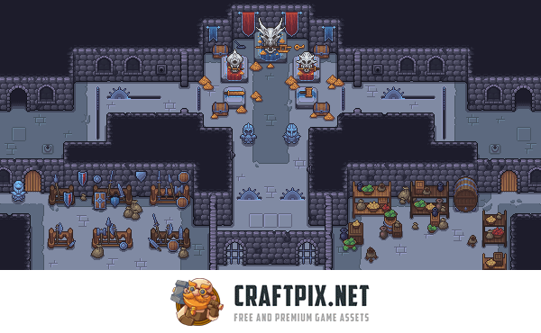 Pixel Art Dungeon Objects Asset Pack