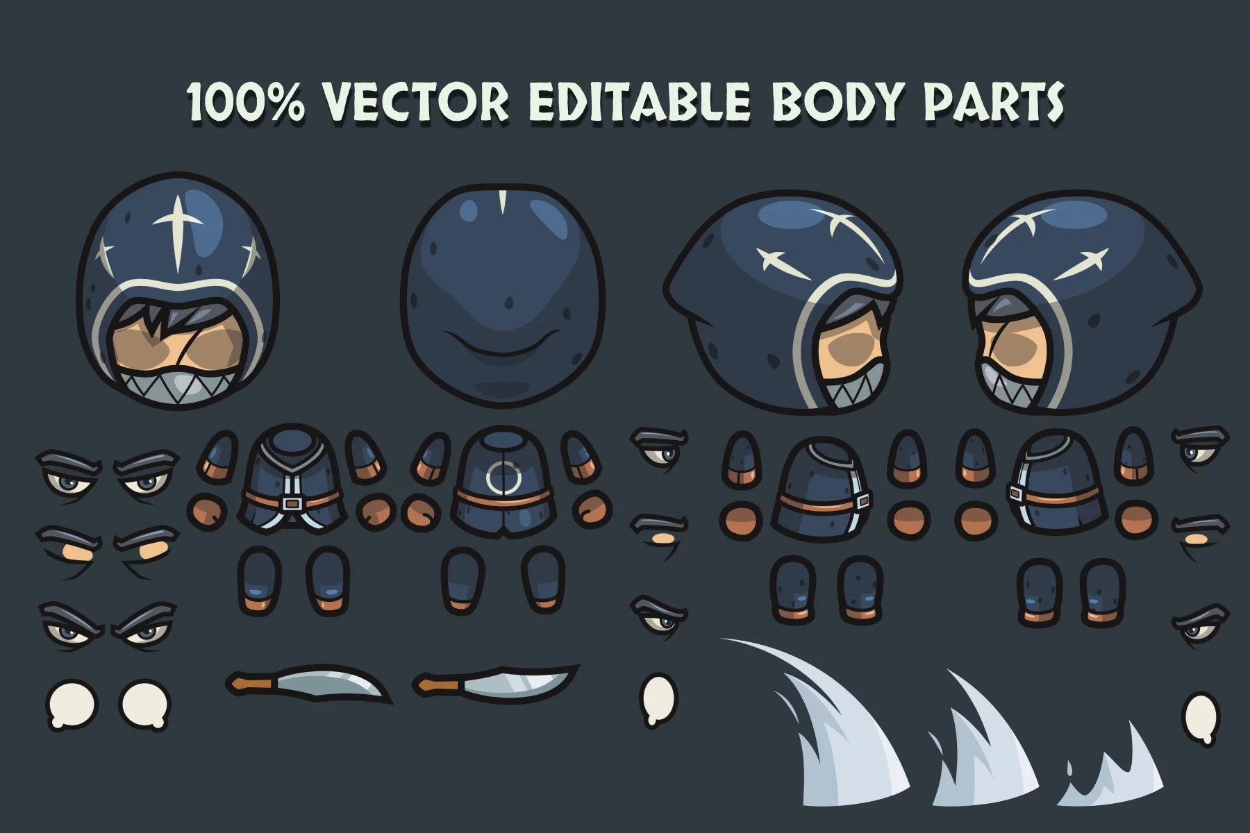 Medieval Bandit 4-Direction Character Pack