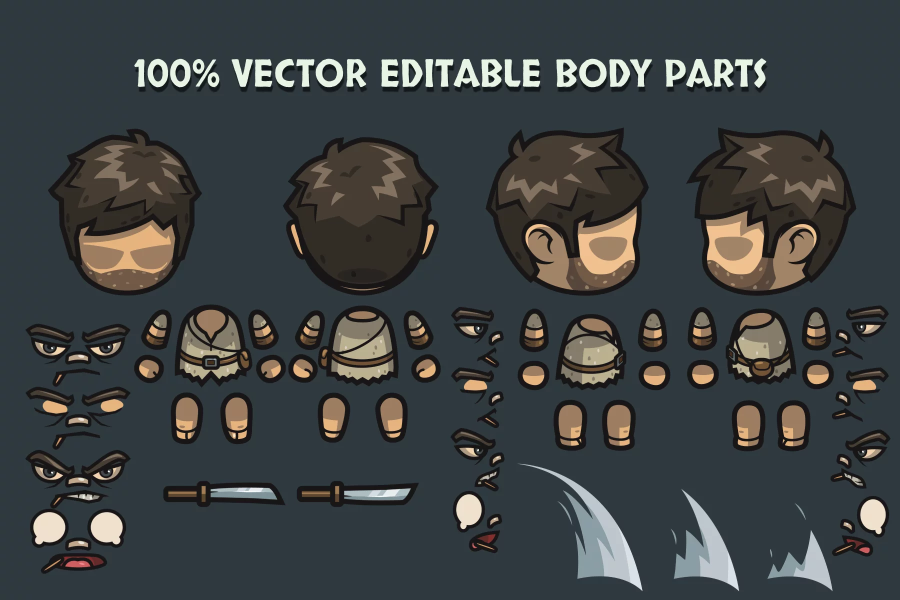 Medieval Bandit 4-Direction Character Pack