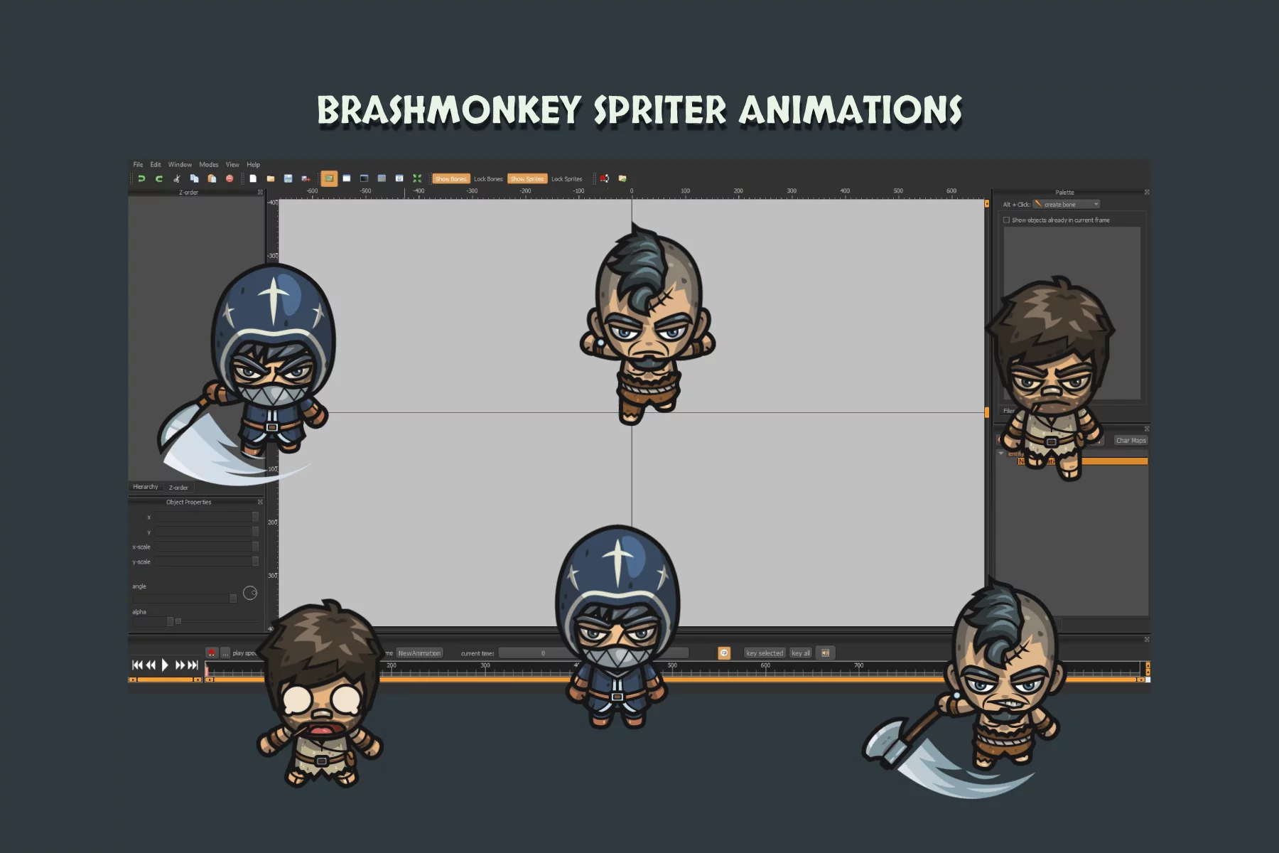 Medieval Bandit 4-Direction Character Pack