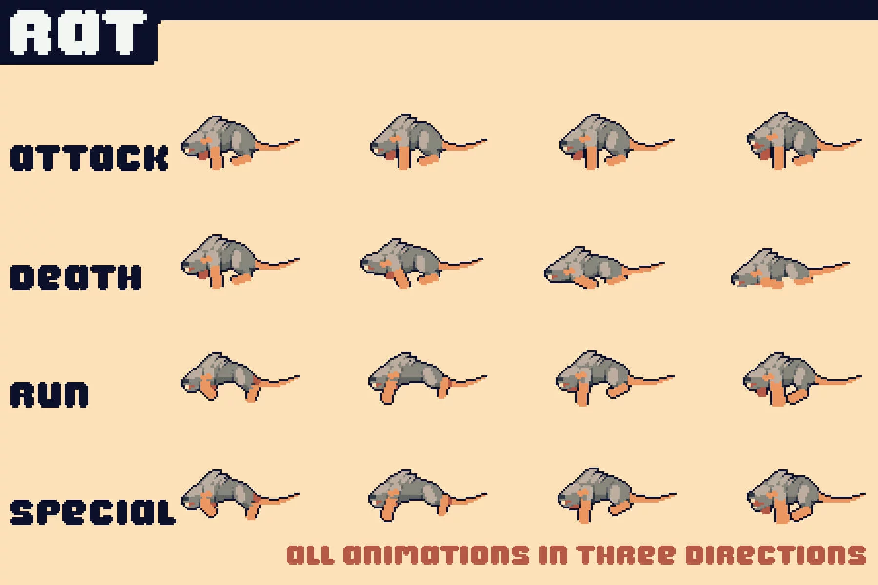 Enemy Pixel Pack for Top-Down Defense