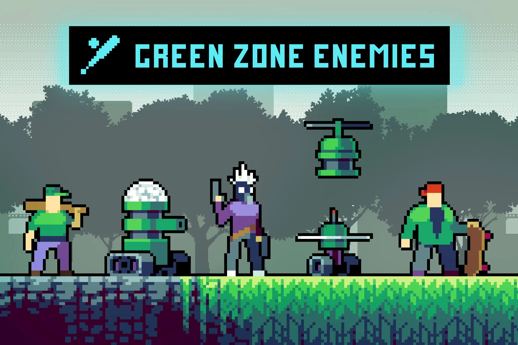 City Enemies Pixel Art Sprite Sheets