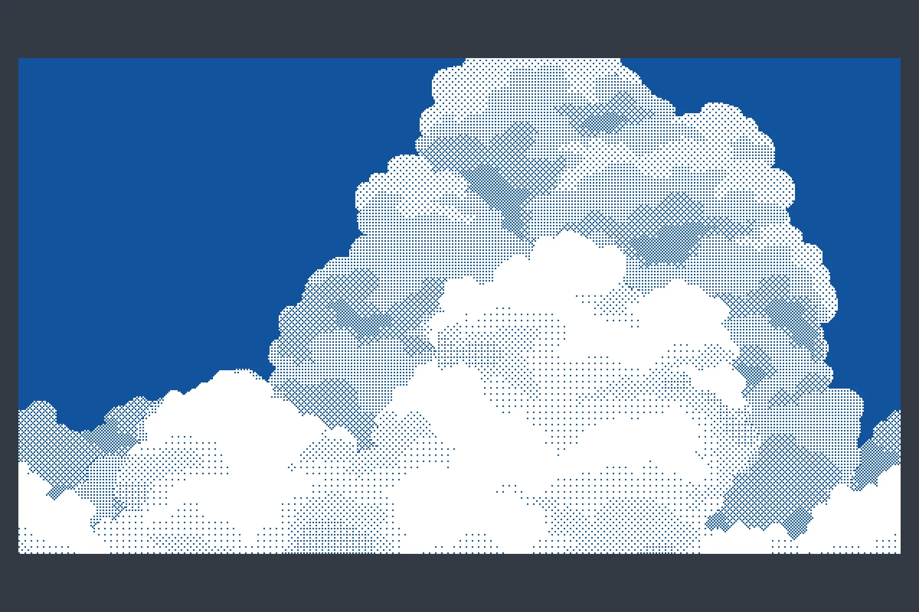 Pixel 1-Bit Sky with Clouds Backgrounds