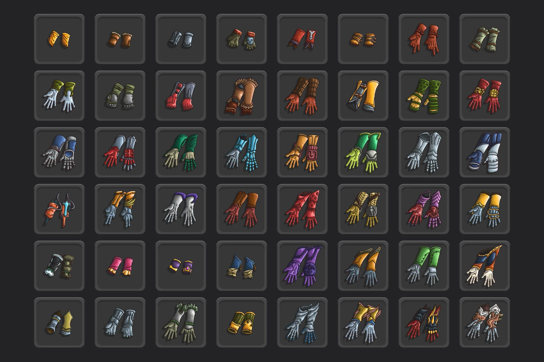48 Bracer Game Icon Pack