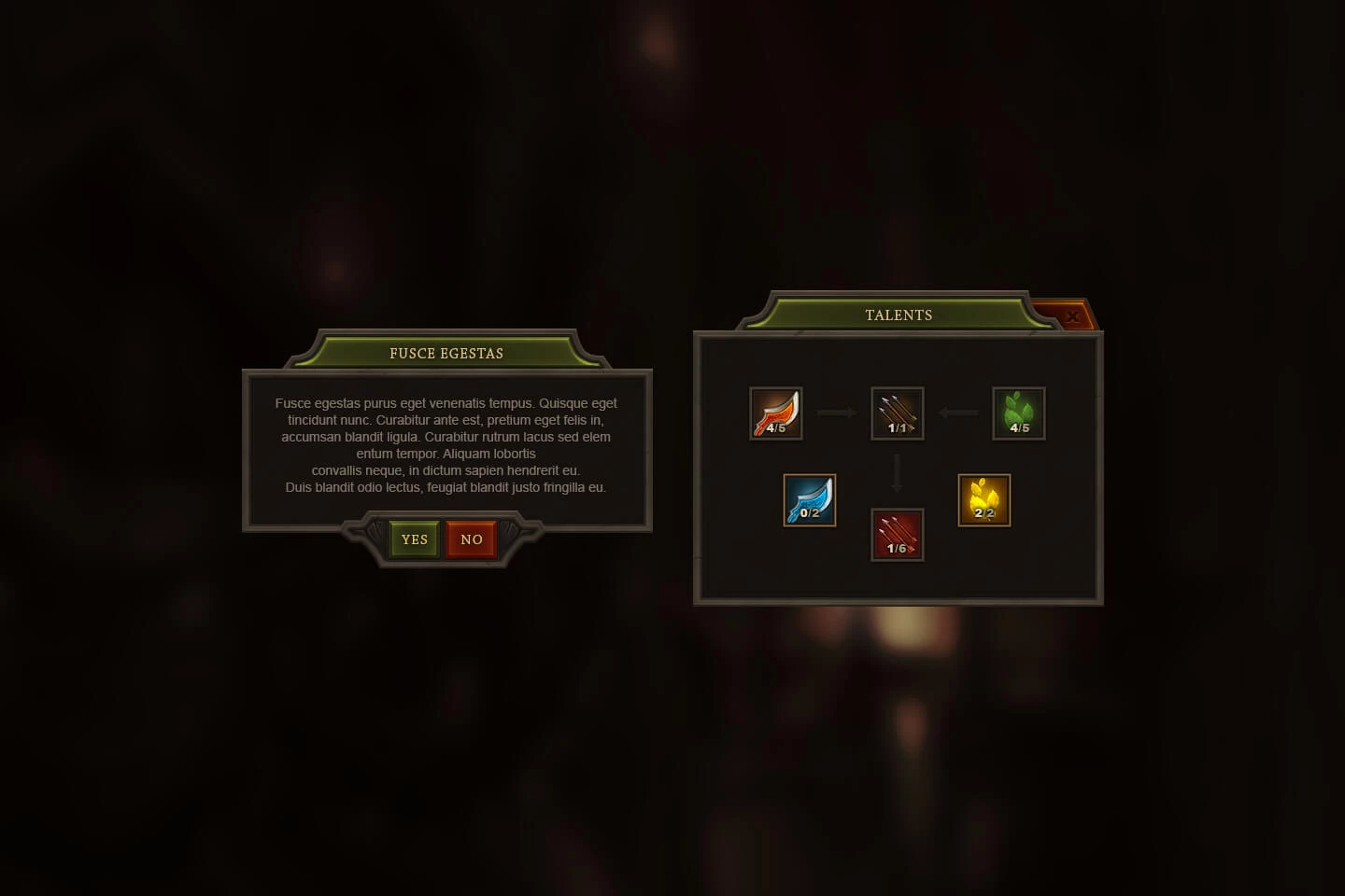 RPG & MMO User Interface