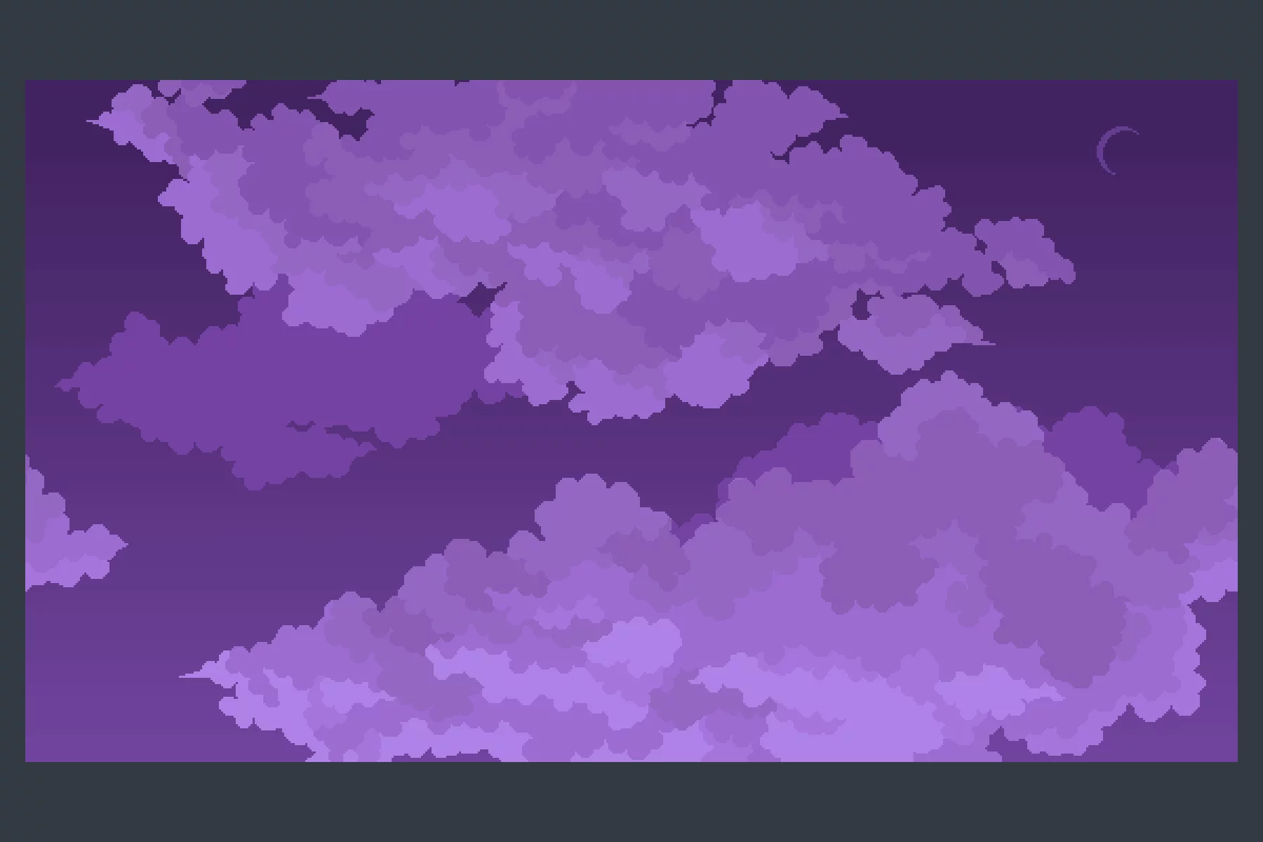 Seamless Pixel Art Cloudscape for Game Projects