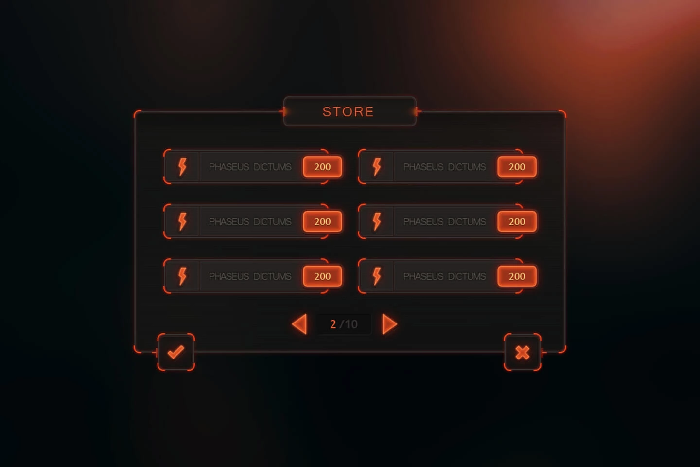 Starlight Mobile UI