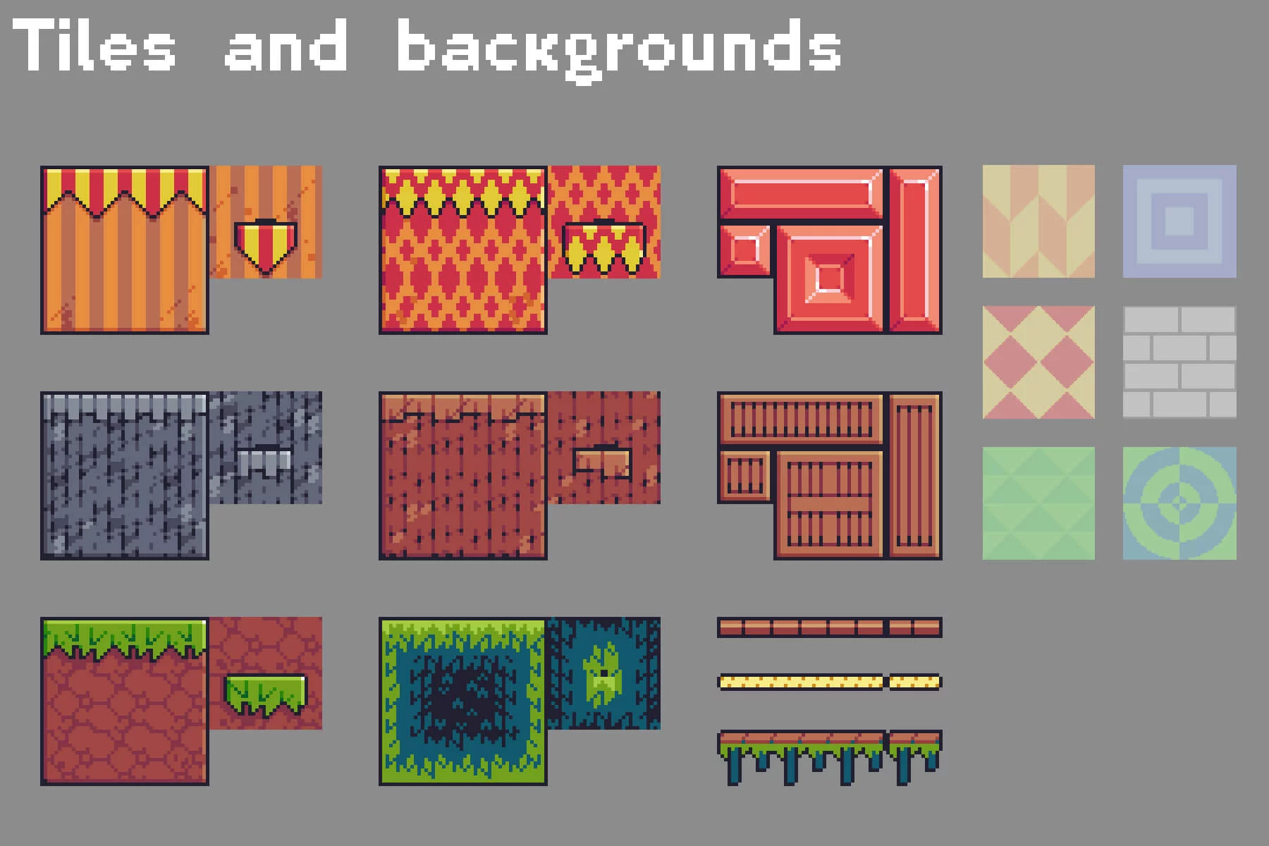 The Pack of Pixel Tileset 16×16 for Tiny Platformers