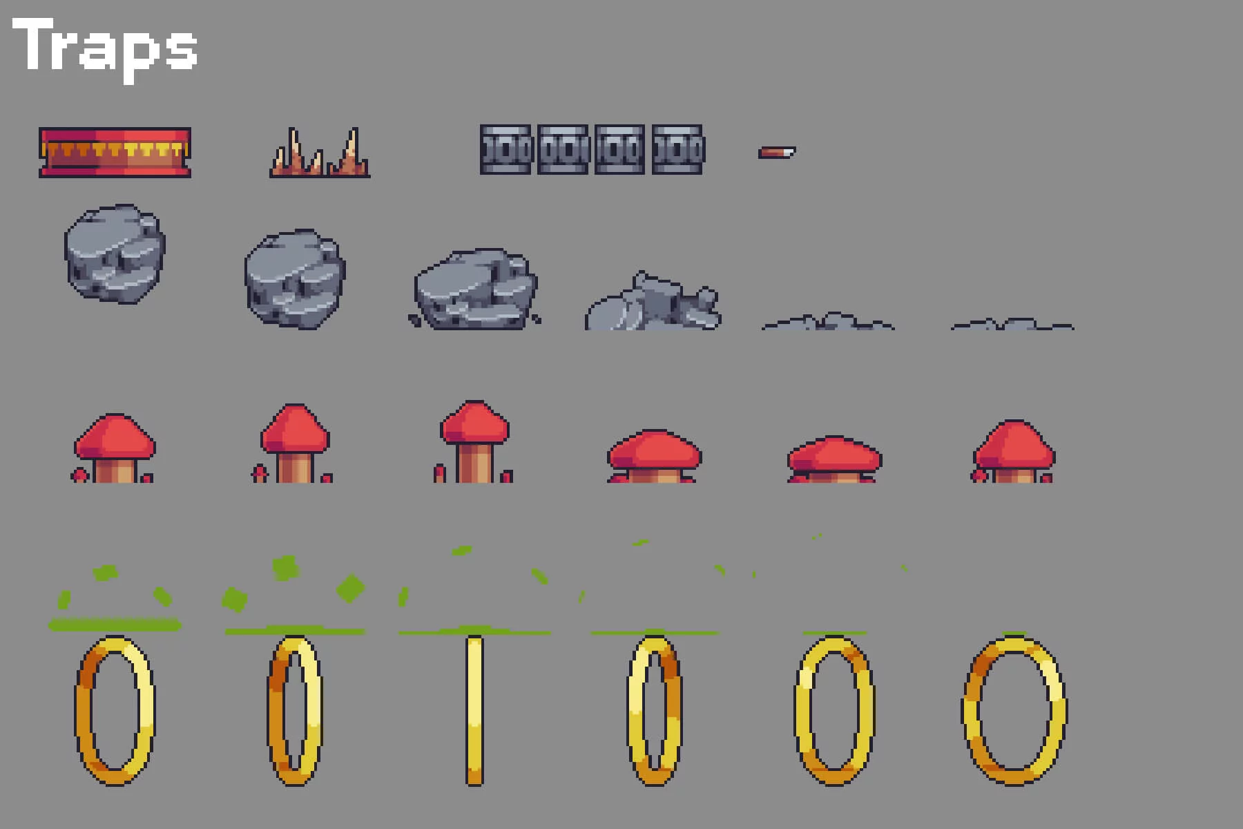 The Pack of Pixel Tileset 16×16 for Tiny Platformers