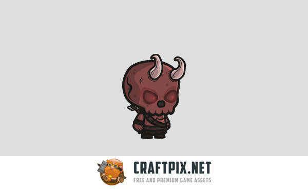 Demon Archer Chibi Game Sprites