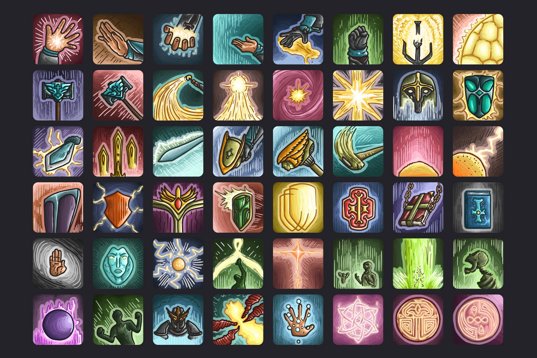 Paladin Skill Icon Pack