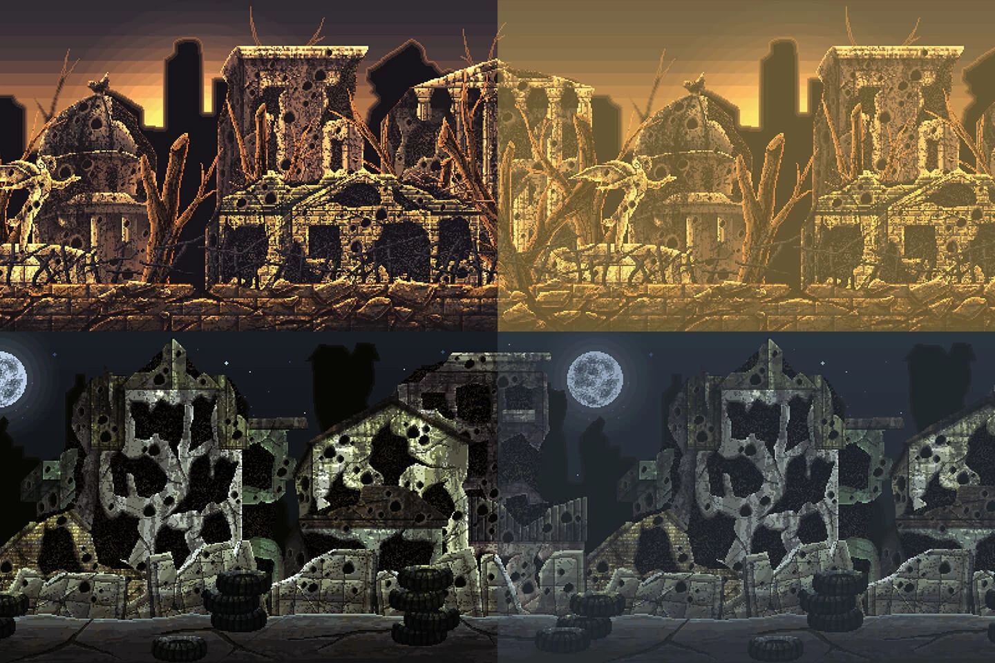 War Pixel Art 2D Backgrounds