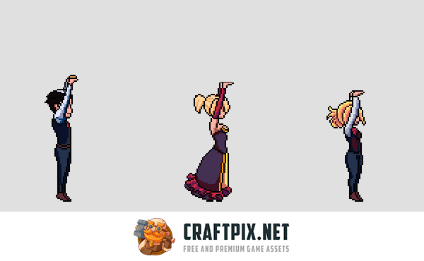 Vampire Pixel Art Character Sprites