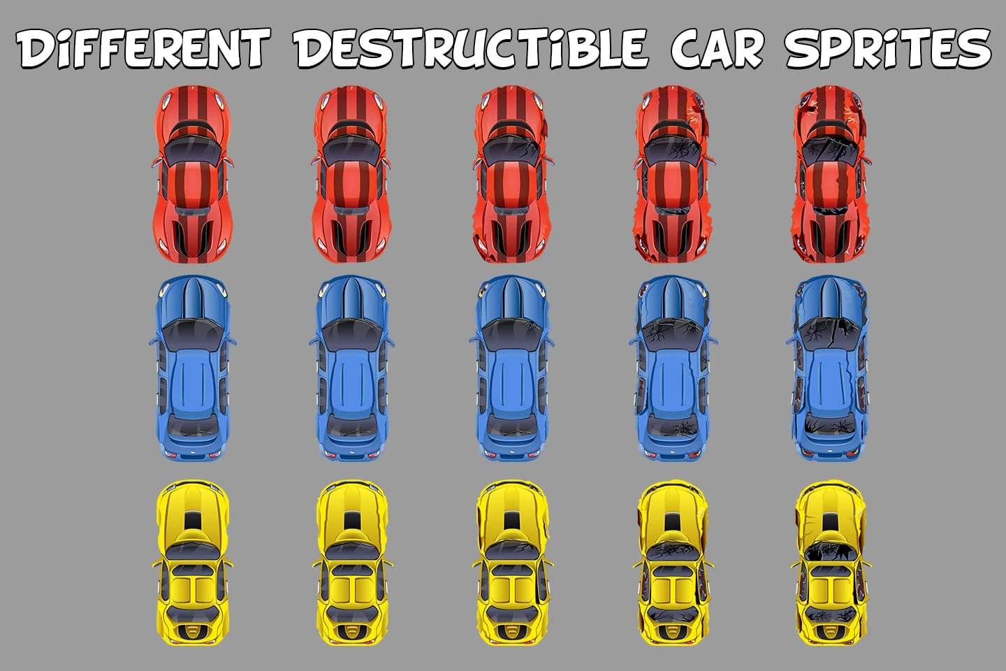 Top Down Racer Car Sprites