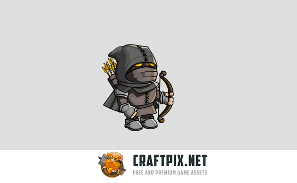 2D Fantasy Archer Character Sprite