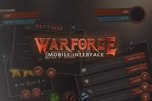Warforge Mobile UI：中世纪奇幻手游界面素材