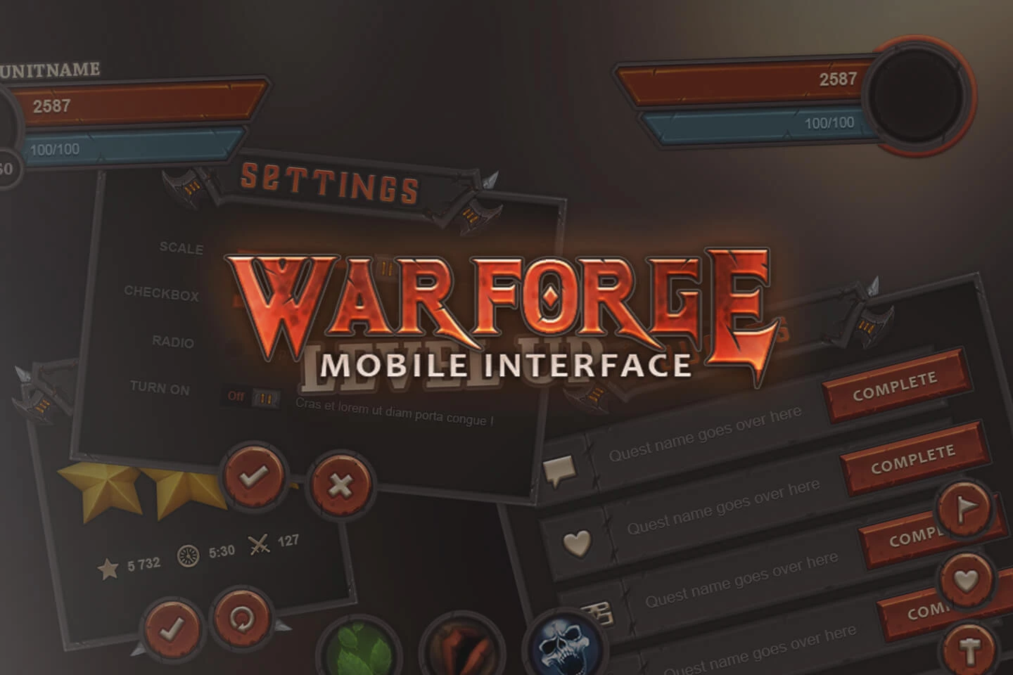Warforge Mobile UI