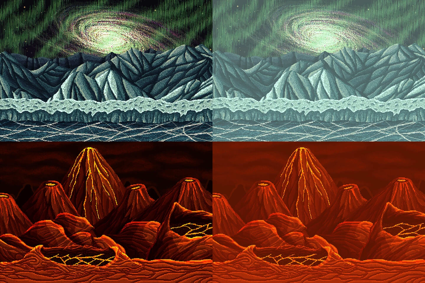 Planet Pixel Art 2D Game Backgrounds