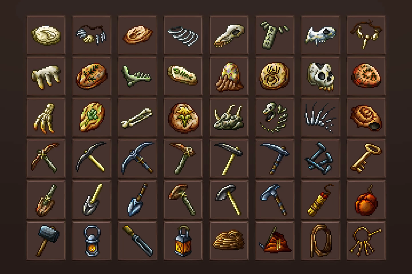 Mining Icons Pixel Art Pack