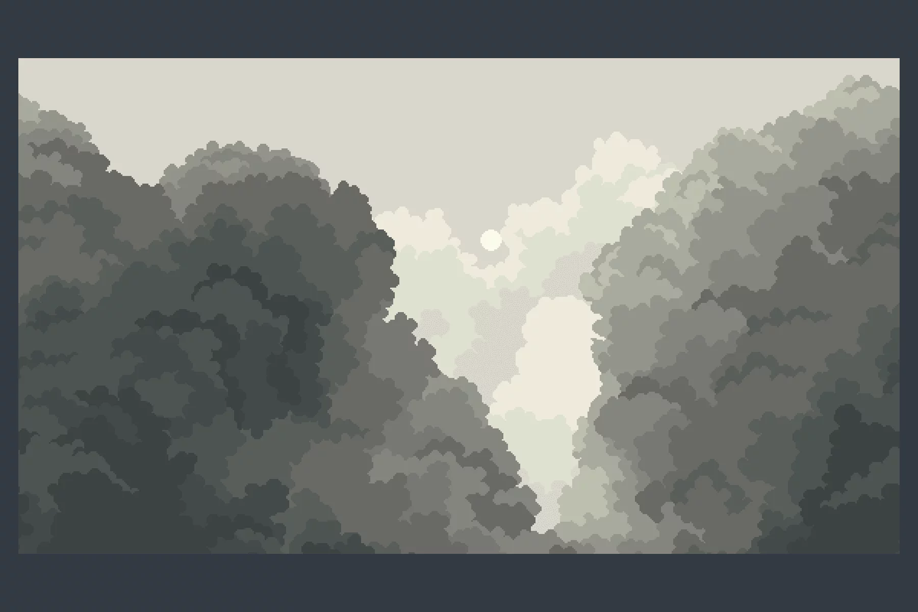 Pixel Sky with Parallax Clouds for 2D Games