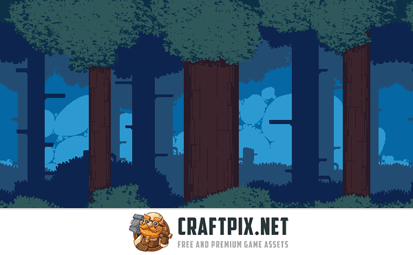 Tiny Forest Tileset Platformer Pixel Art