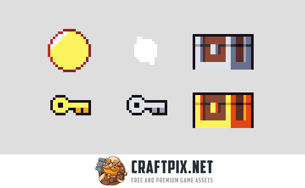 Tiny Forest Tileset Platformer Pixel Art