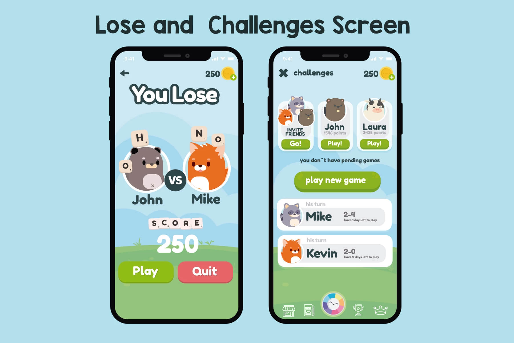Scrabble Animals Game Asset Pack