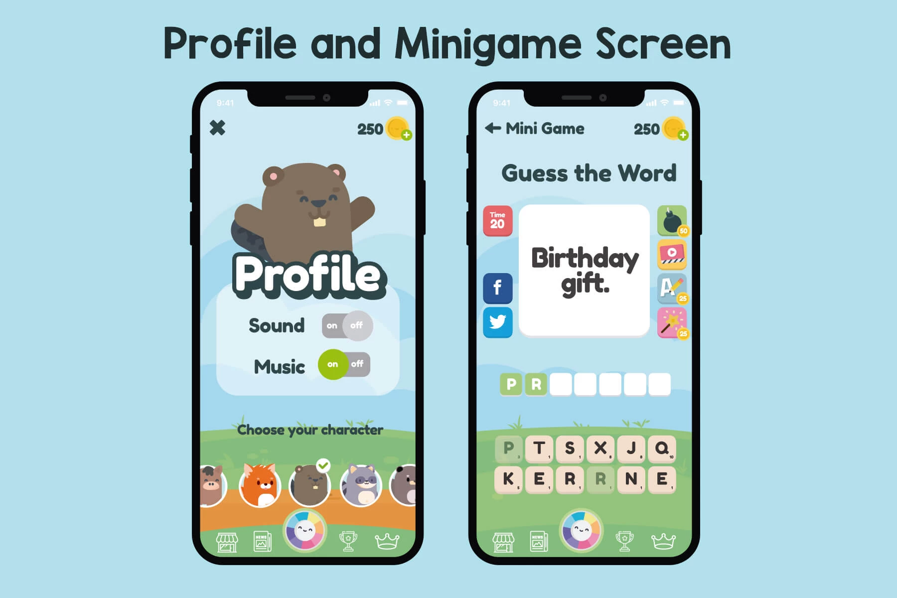 Scrabble Animals Game Asset Pack