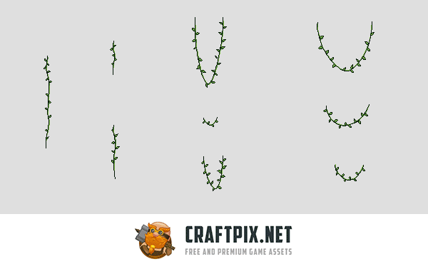 Pixel Art Forest Platformer Tileset