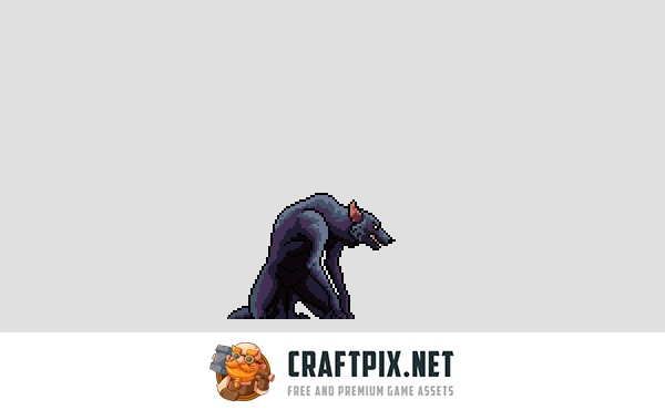 Werewolf Sprite Sheets Pixel Art