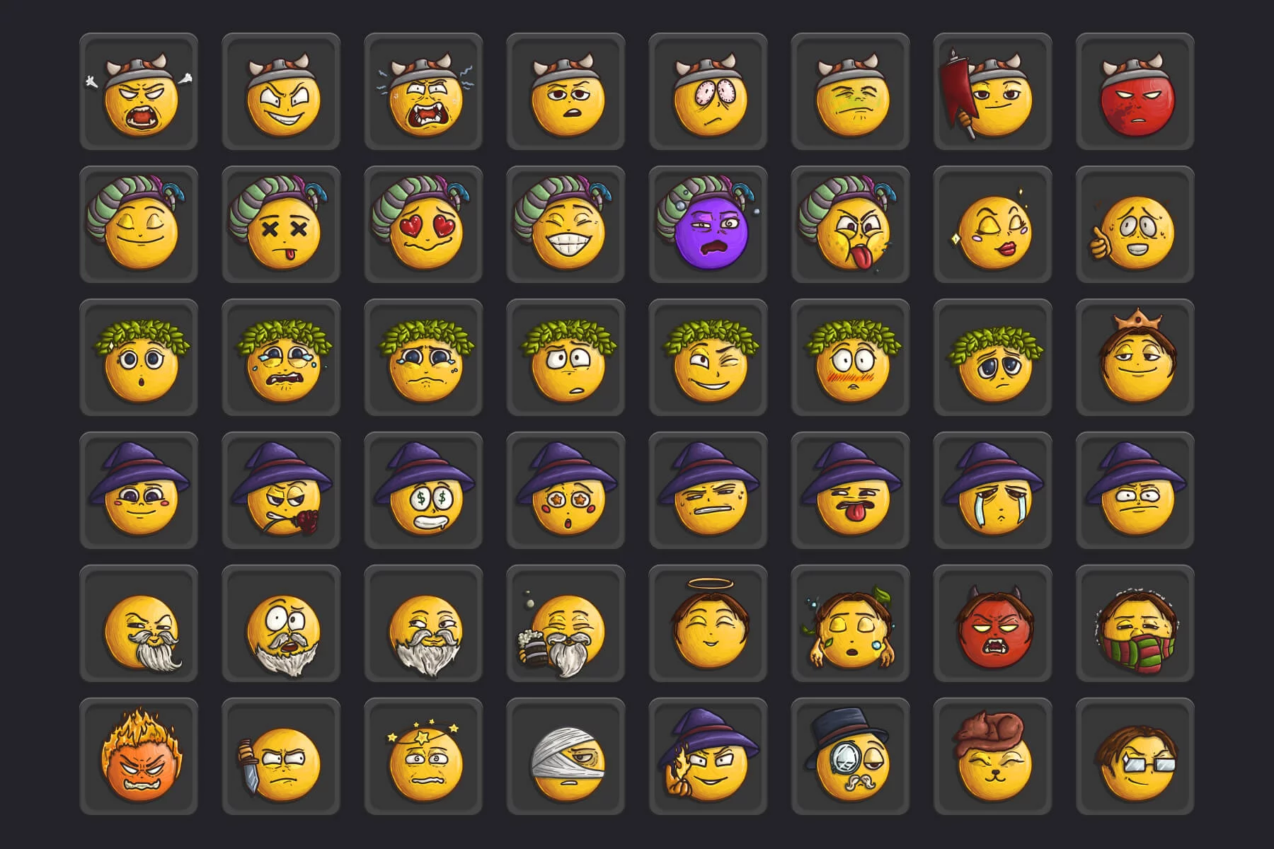 Emoji Vector Game Icons
