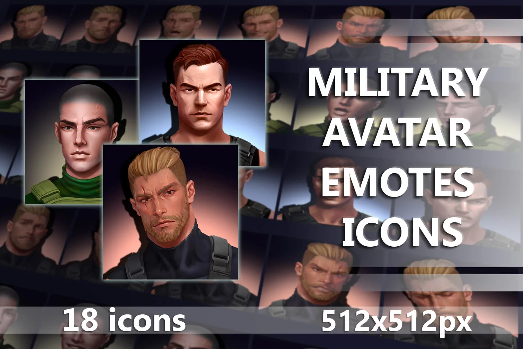 Soldier Emote 512×512 Icons for Game UI