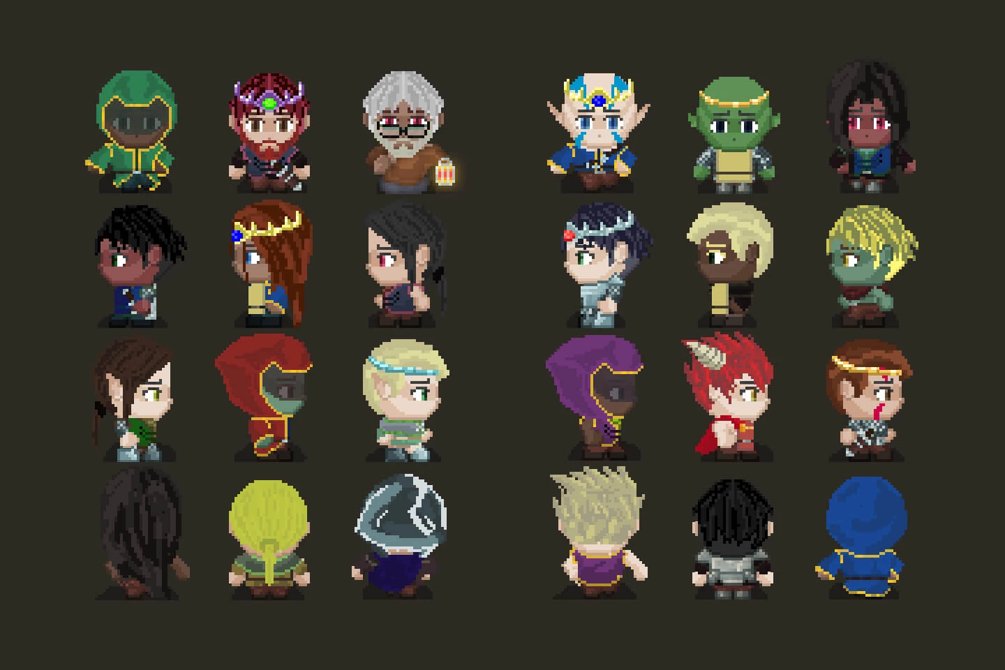 RPG Character Sprite Sheet Generator