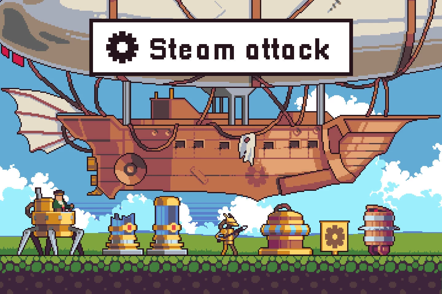 Steampunk Game Assets Pack Pixel Art