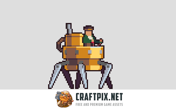 Steampunk Game Assets Pack Pixel Art