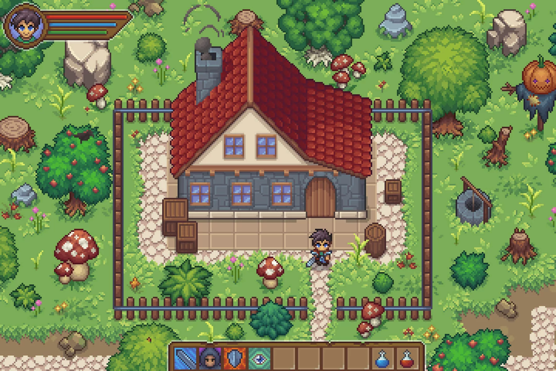 Basic Pixel Art UI for RPG