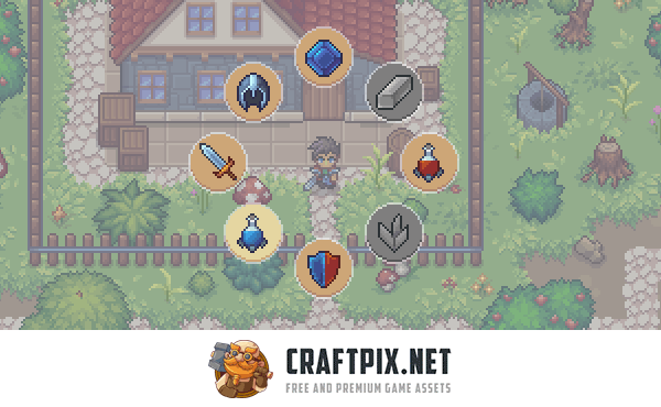 Basic Pixel Art UI for RPG