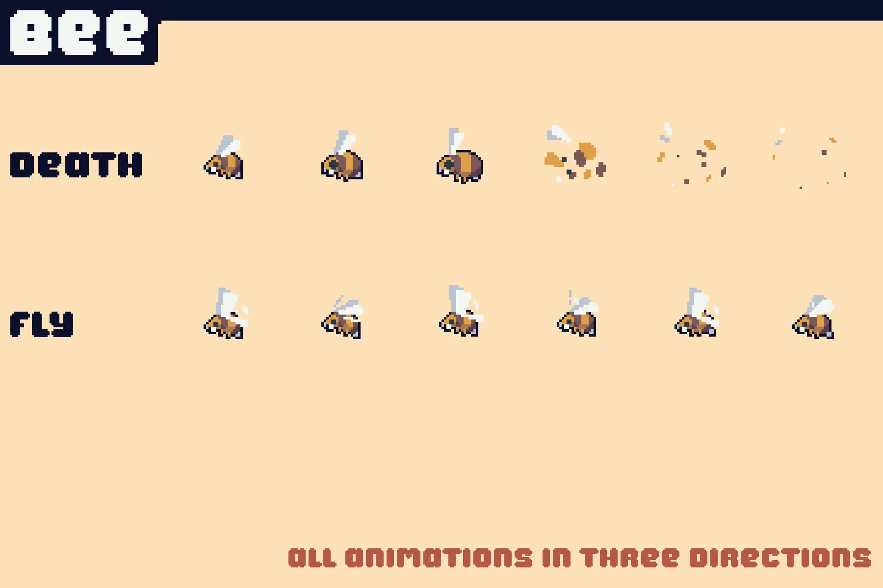 Field Enemies Pixel Art for Tower Defense
