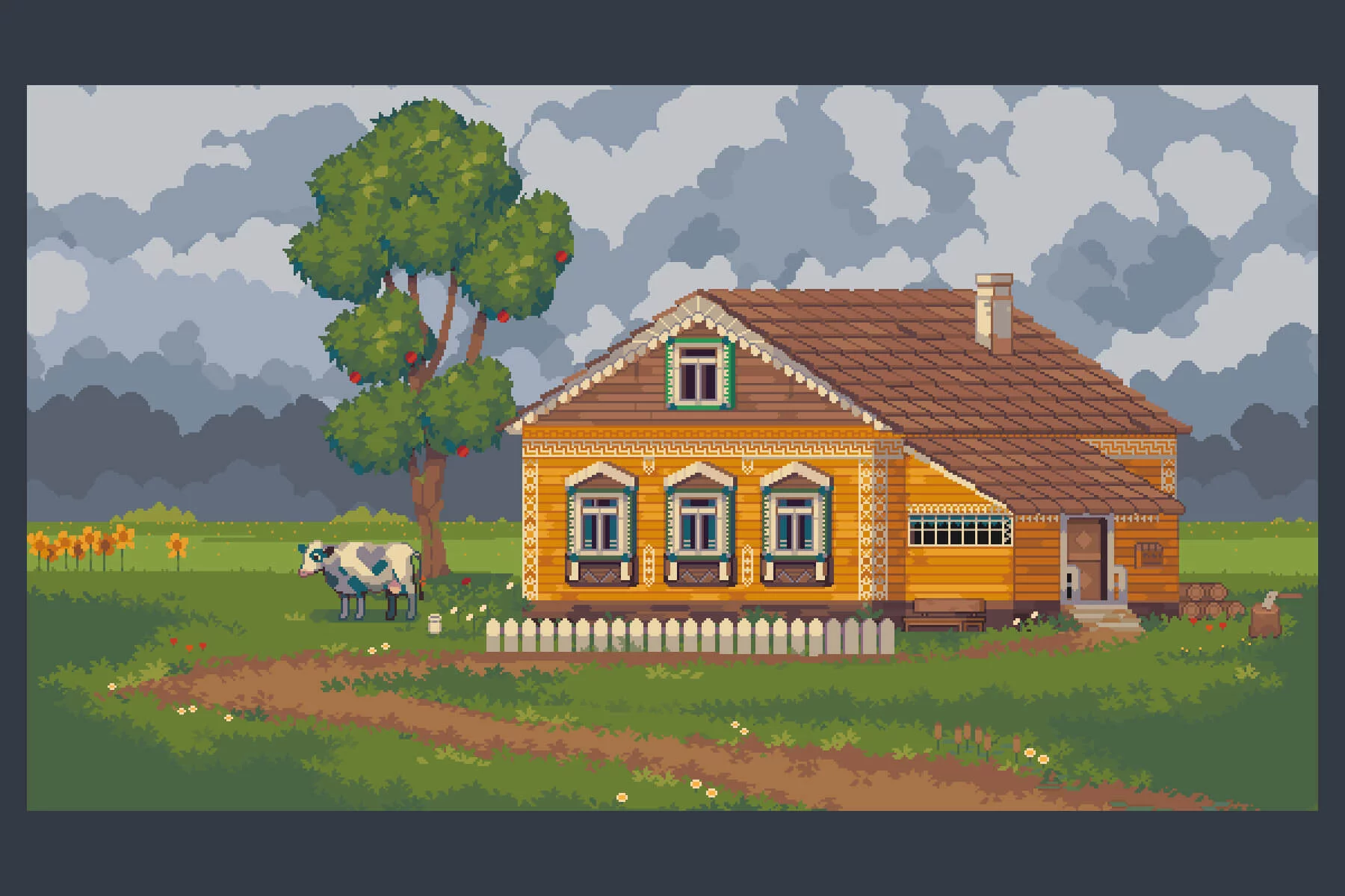 Summer Pixel Art Backgrounds